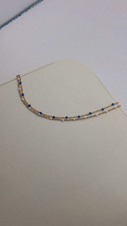 Double layer bracelet