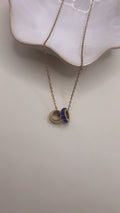 Dodger blue layering necklace