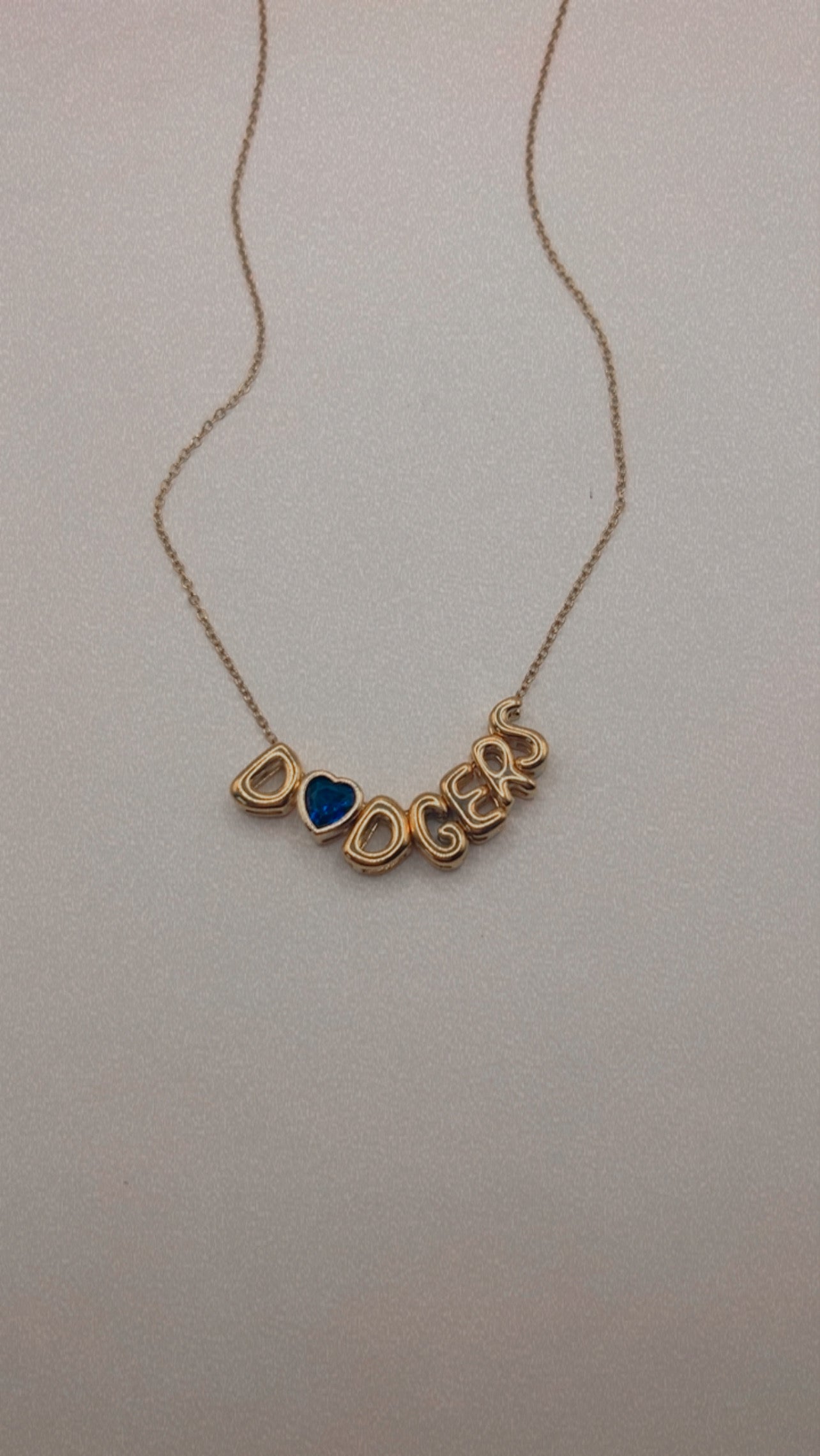 Bubble DODGERS necklace