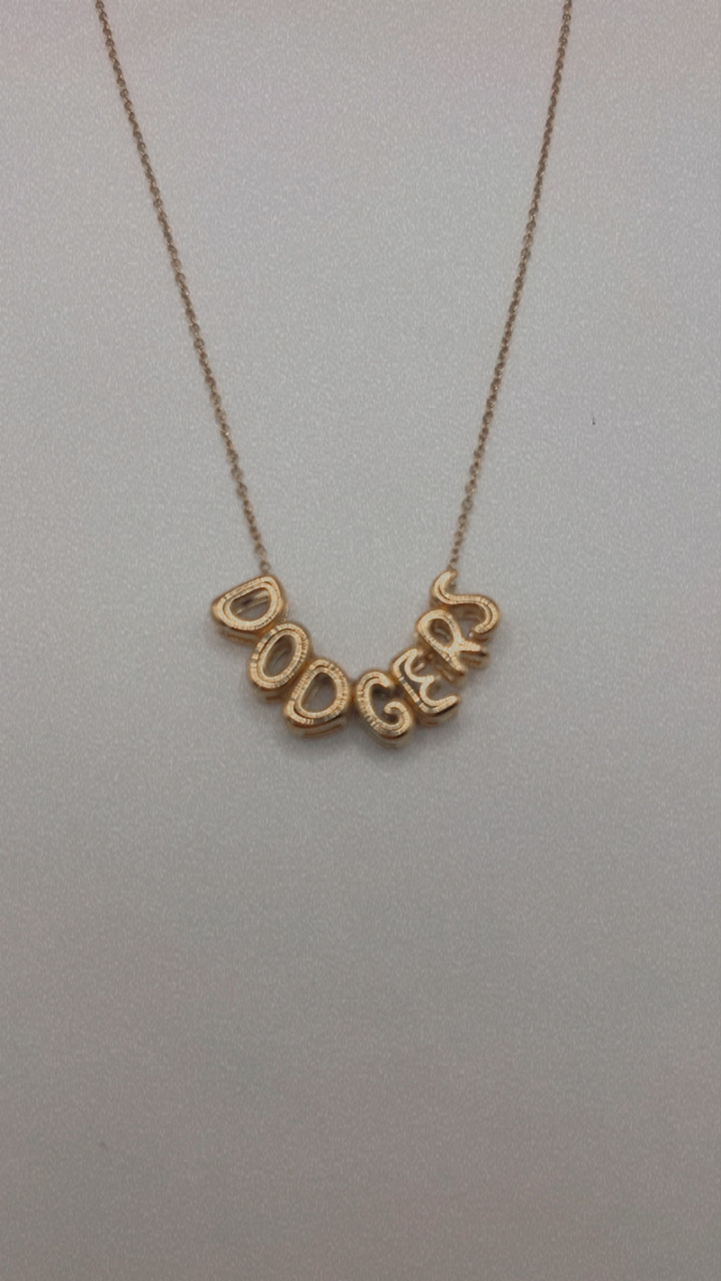 Bubble DODGERS necklace