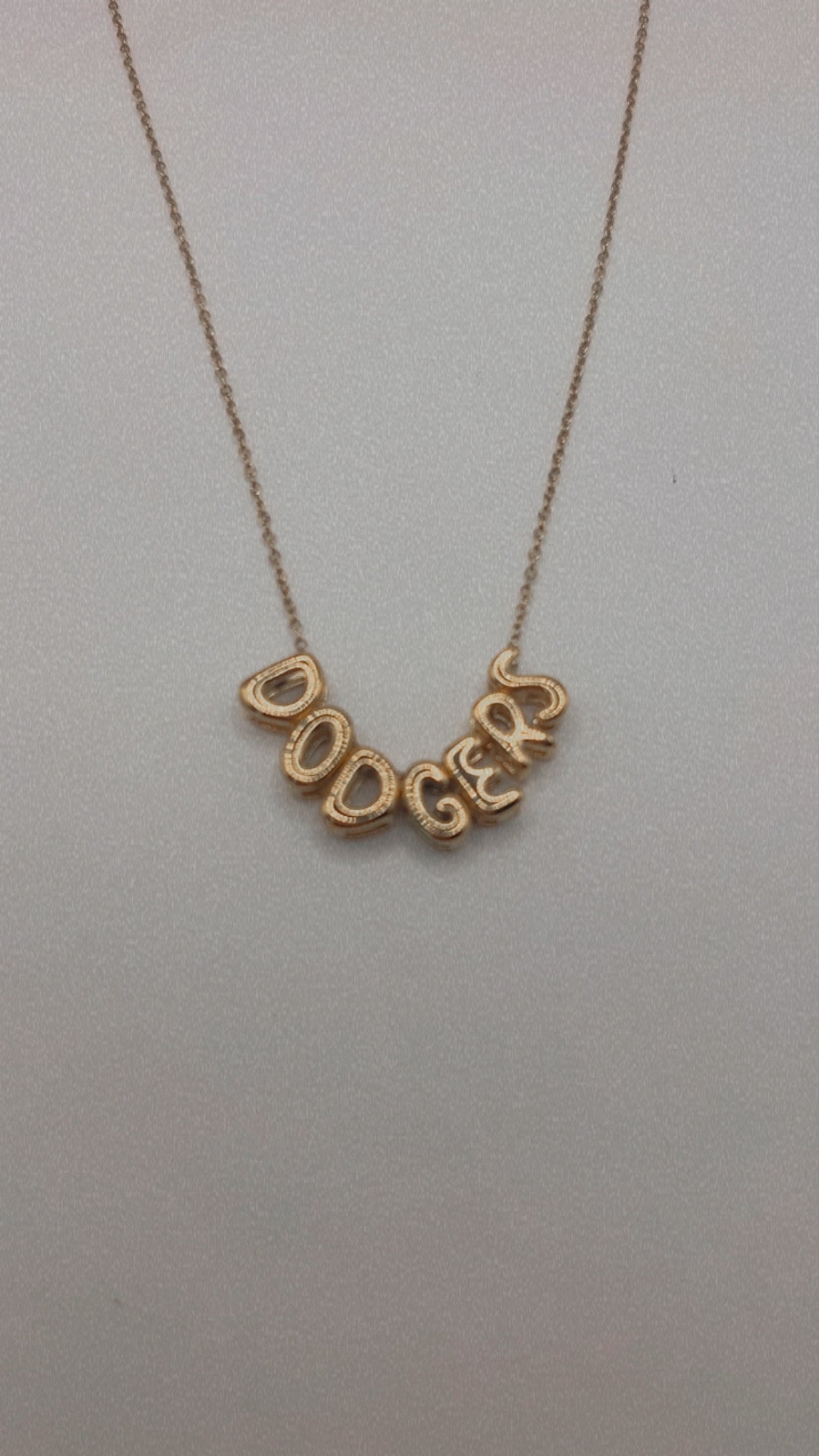 Bubble DODGERS necklace