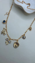 Dodger Bow Charm Necklace